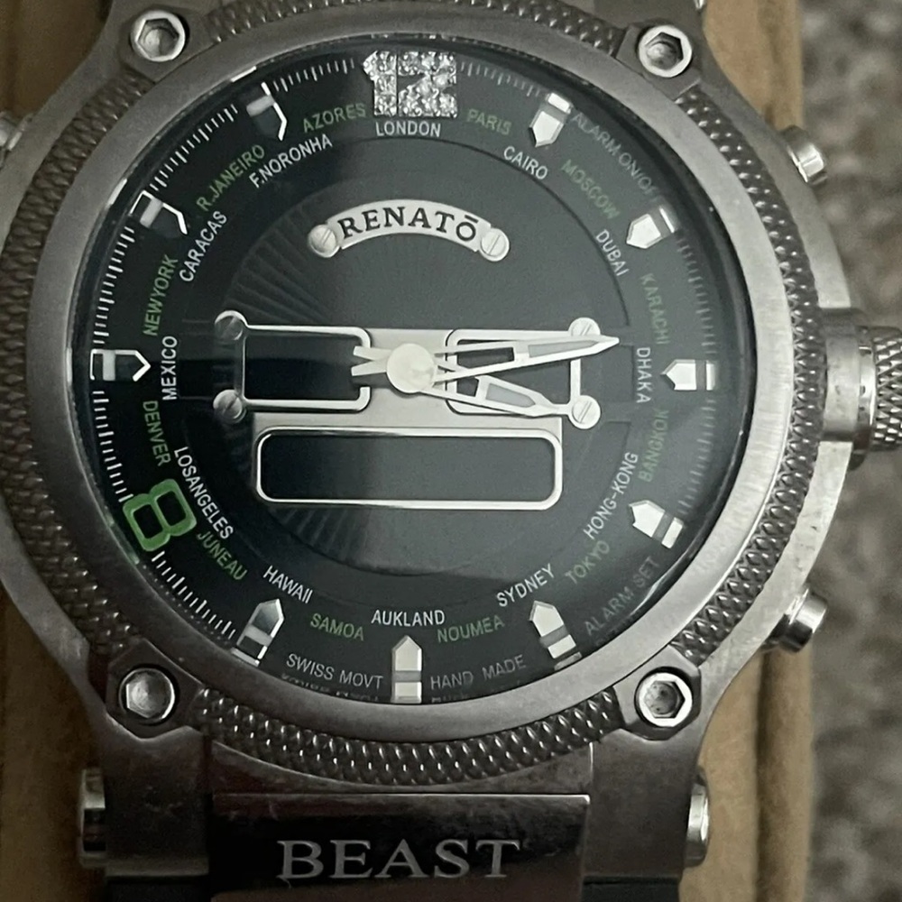 Renato beast men’s watch unknown size no batteries